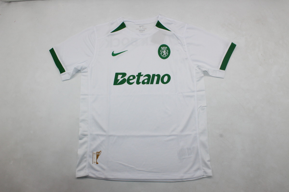 AAA Quality Sporting Lisbon 24/25 Away White Soccer Jersey